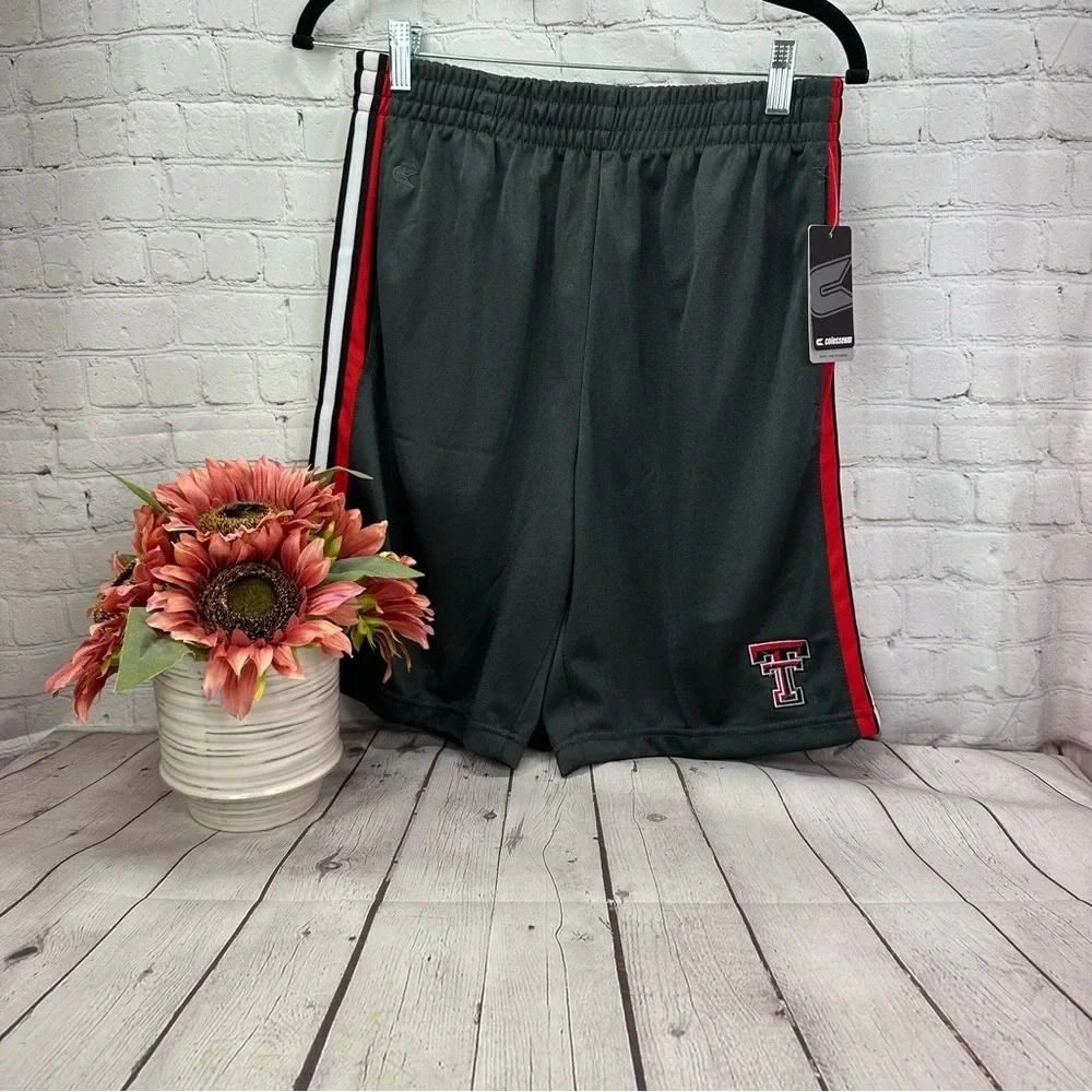 NWT colosseum basketball arena shorts Texas tech red raiders double t TTU Medium